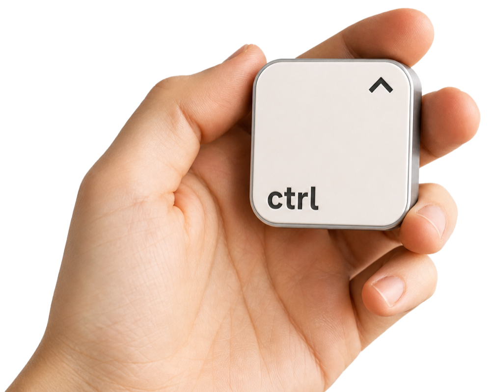 Hand mit dem ctrl key